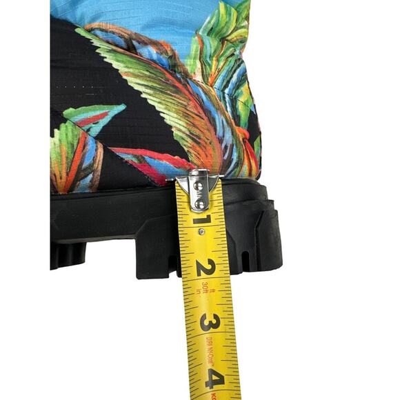 Farm Rio - Chevron Forest Puffy Boots in Black Multicolor - Picture 5 of 9